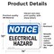 Signmission Electrical Hazard OSHA Notice Sign, Vinyl Decal, 14in W x 10in L, 2PK OS-2PACK-NS-D-1014-L-11649 - alternate 2